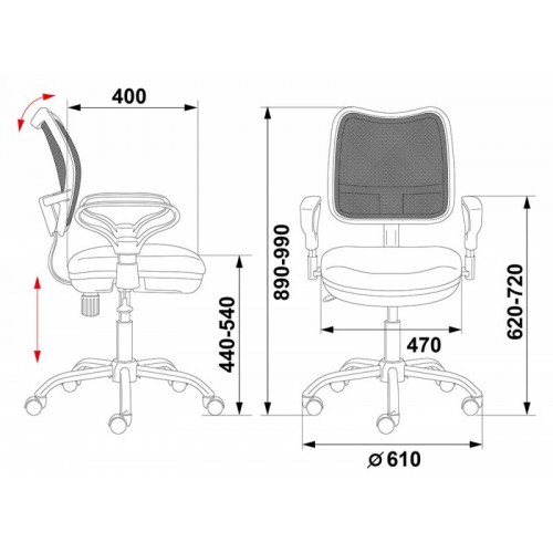 Кресло ch 799 bl tw 10